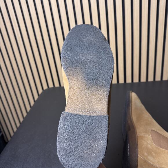 COACH SUEDE CHELSEA BOOTS IN PEANUT SIZE 44.5 - excellent used condition - Picture 7 of 9